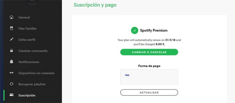 Come cancellare il mio abbonamento Spotify Premium?