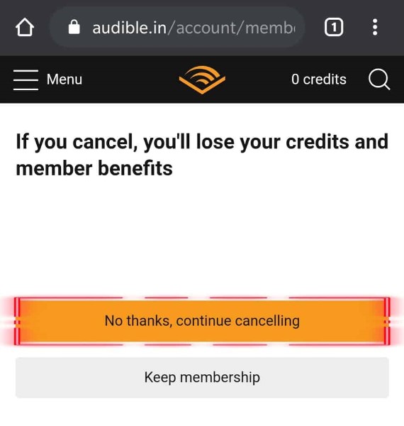 How to cancel an Audible subscription on Amazon