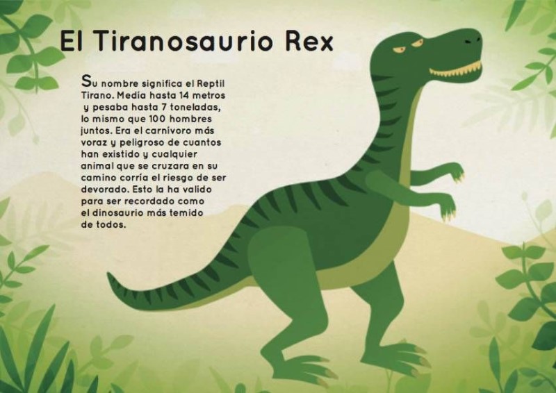 History and characteristics of the Rex dinosaur