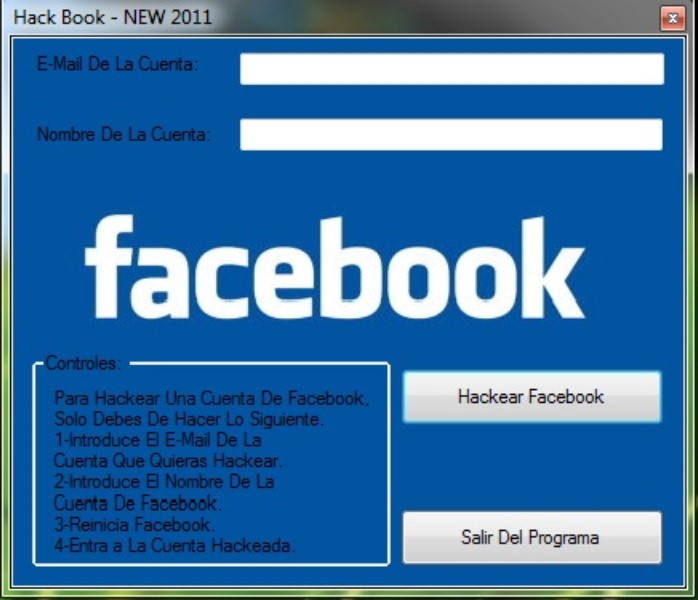 Programmi e strumenti che affermano di poter hackerare Facebook gratuitamente e senza sondaggi